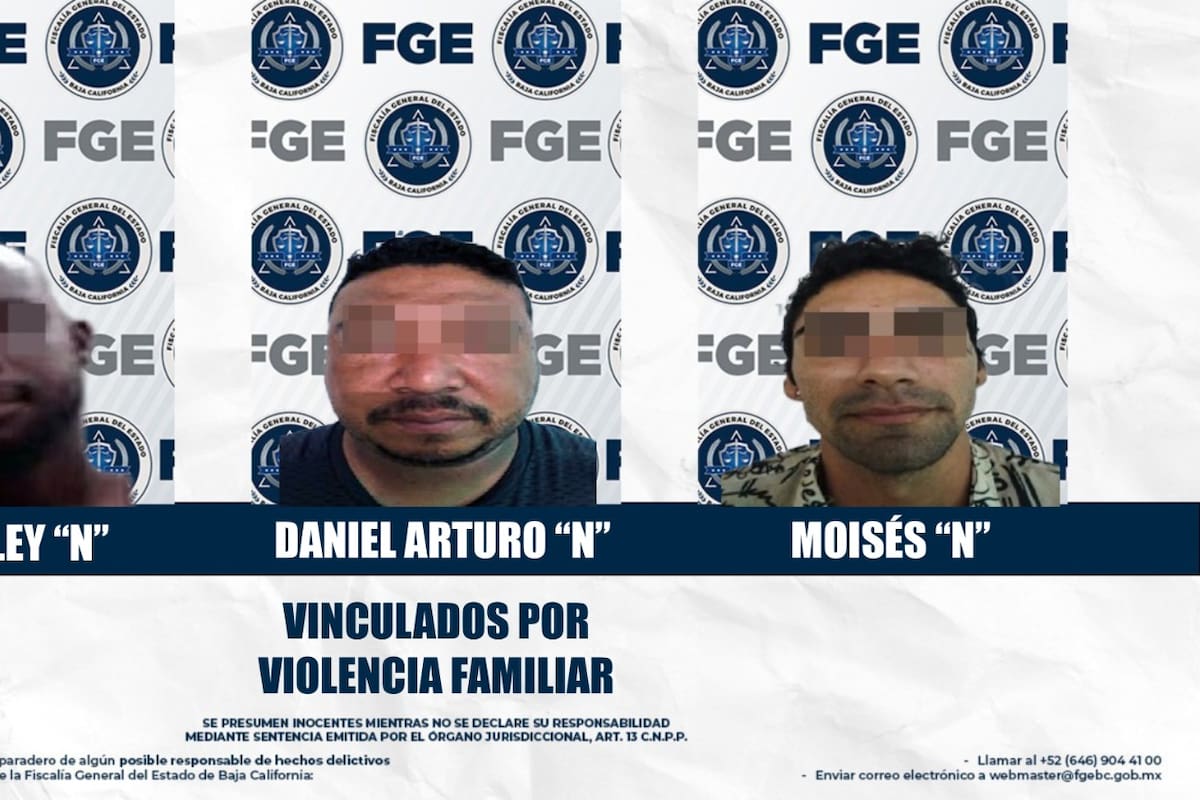 Vinculan a proceso a tres sujetos por violencia familiar en Mexicali