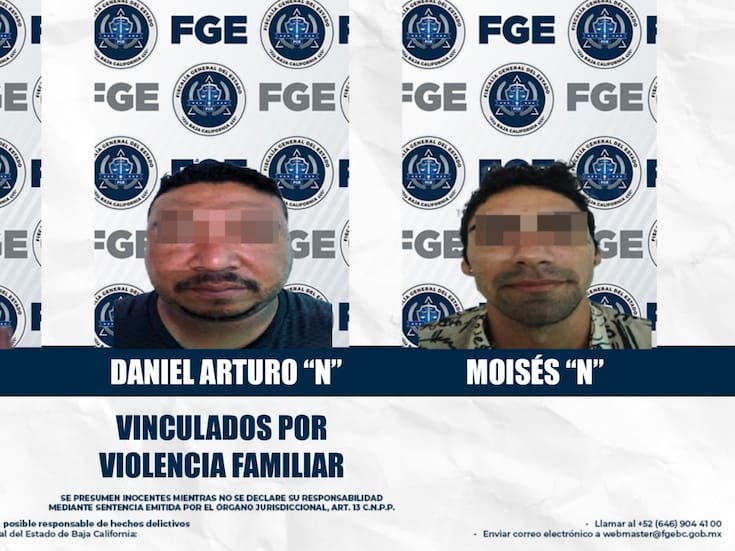 Vinculan a proceso a tres sujetos por violencia familiar en Mexicali