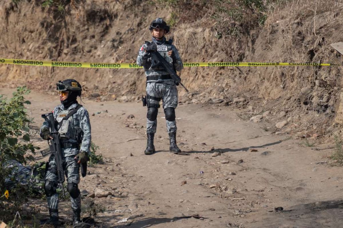 La víctima fue encontrada en un camino de terracería; hasta el momento no ha sido identificada. Foto: Border Zoom