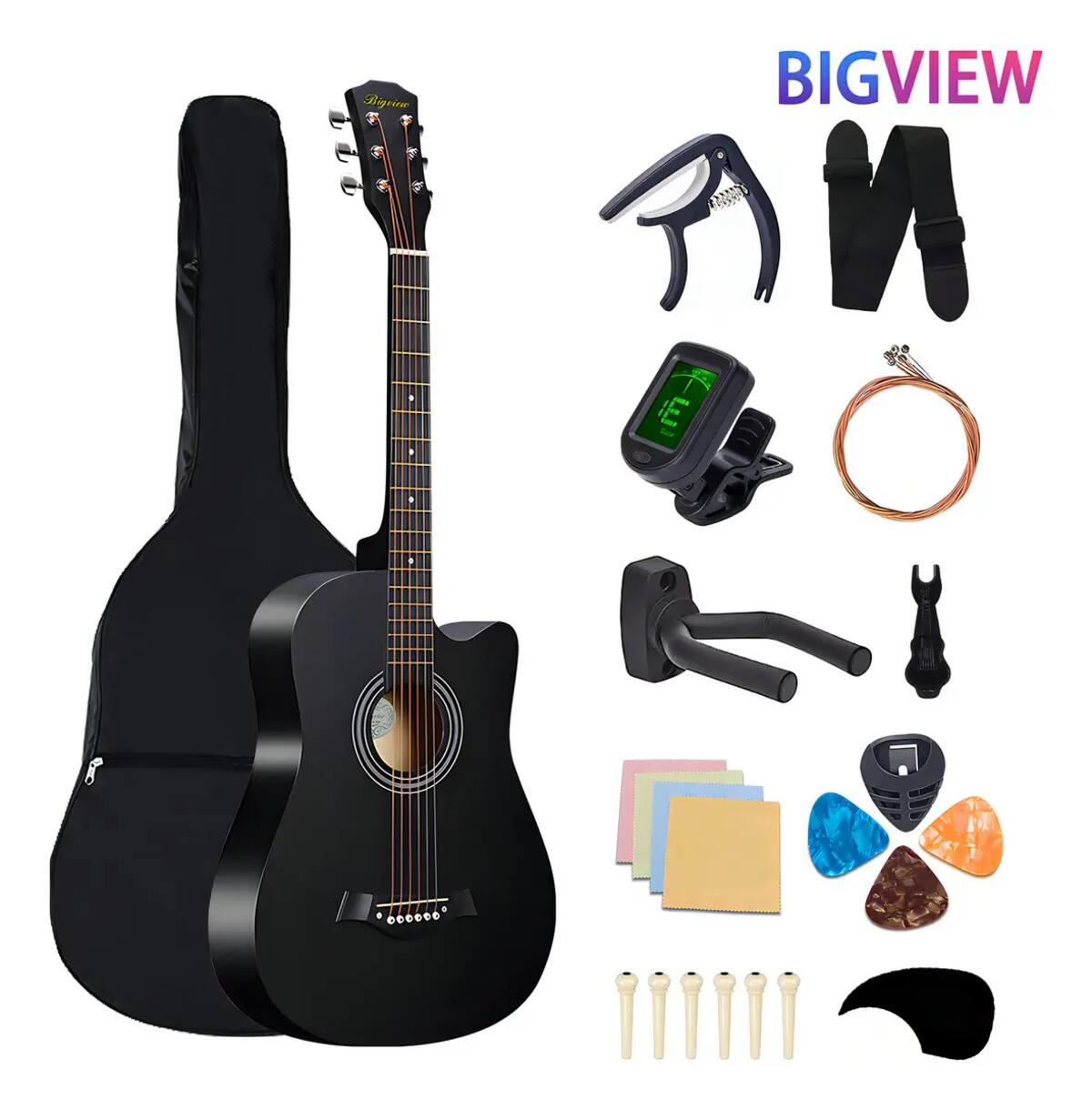 Guitarra acústica clásica Bigview | Mercado Libre