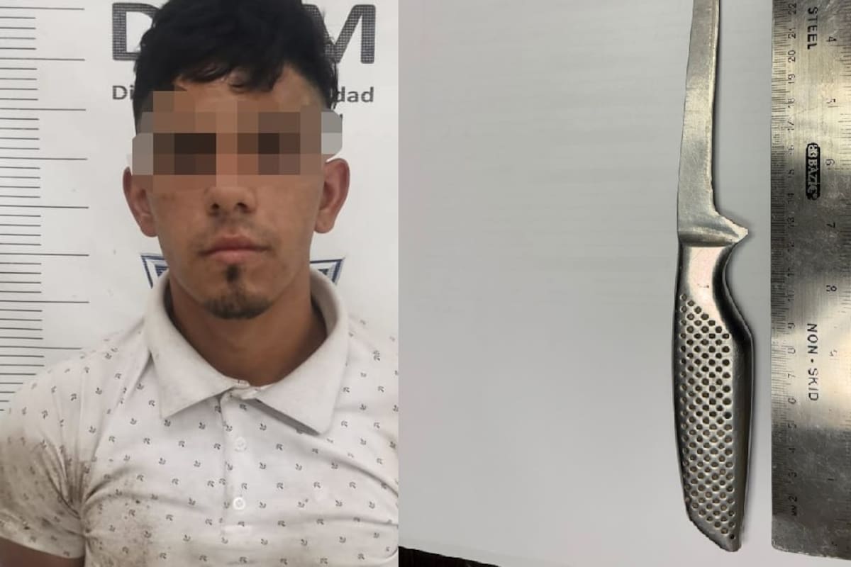 Amenaza con cuchillo a un hombre; resultó con orden de aprehensión por asalto