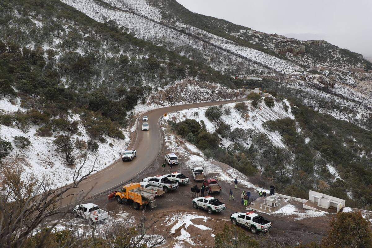 Mantiene Protección Civil carreteras cerradas en Sonora por nevadas