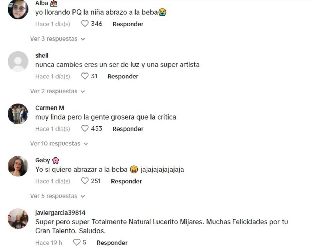 Lucerito conmovió a sus seguidores / TikTok @luceritomijares_fan