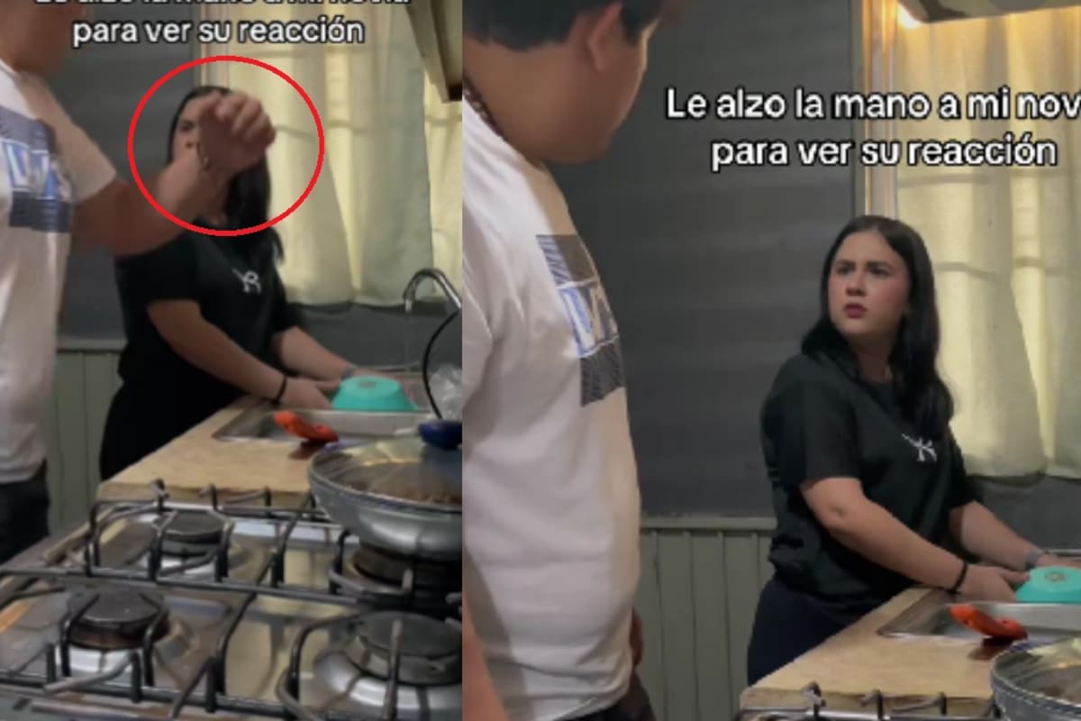 “No me estés levantando, yo te la voy a levantar a ti”: hombre finge golpear a su novia para ver su reacción