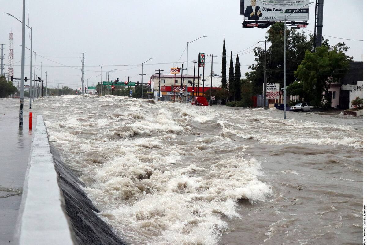 Nuevo León alcanzó 204 milímetros por "Fernand", menos que "Alex" en 2010