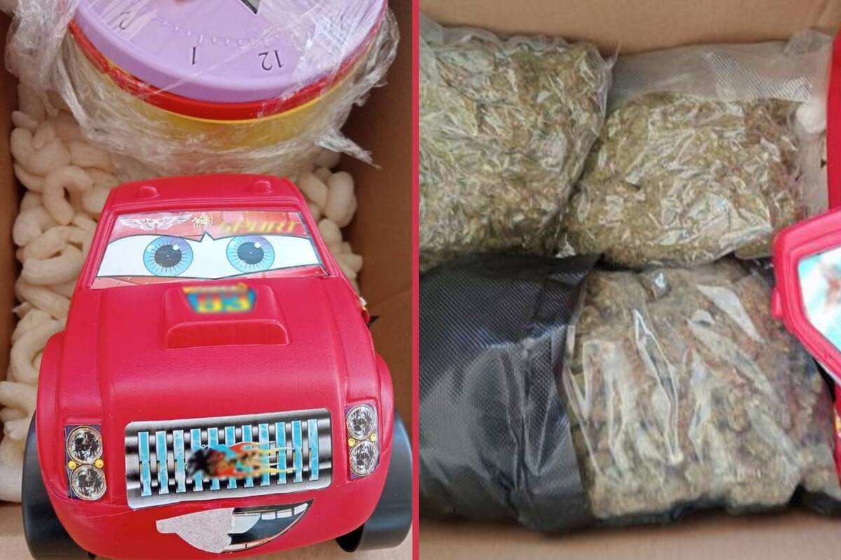 Descubren marihuana entre carros del Rayo McQueen en Jalisco
