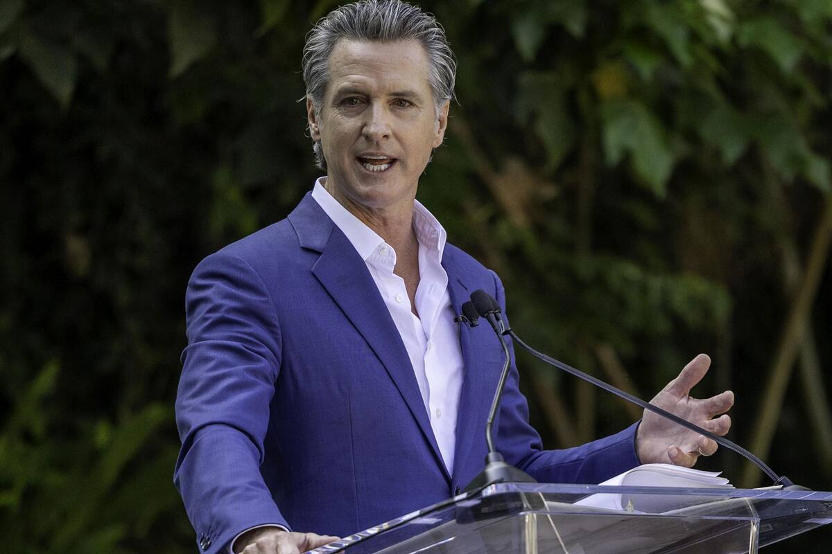 Gavin Newsom, gobernador de California.