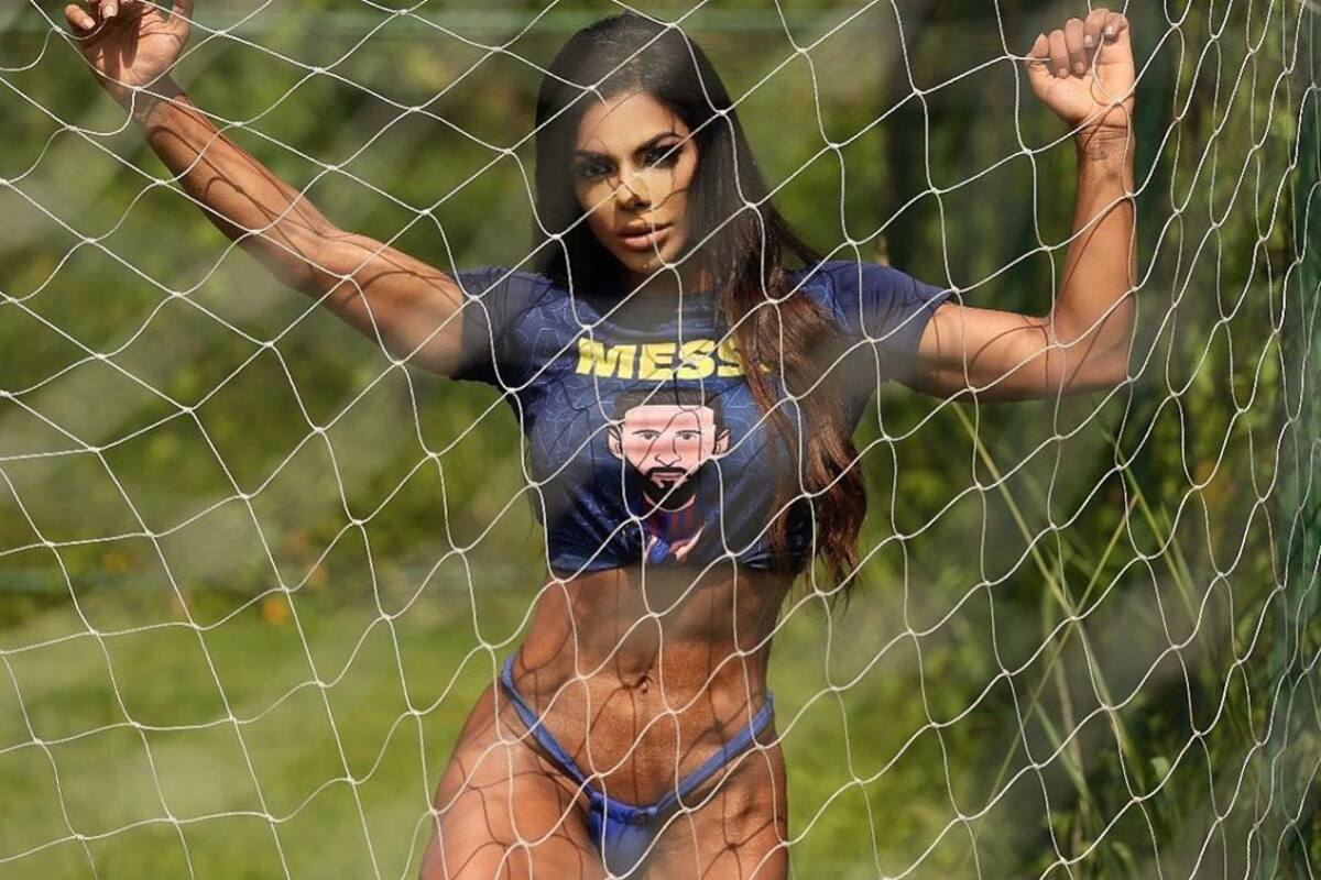 Suzy Cortez apoya a Lionel Messi con sensual foto ante el partido entre Brasil y Argentina