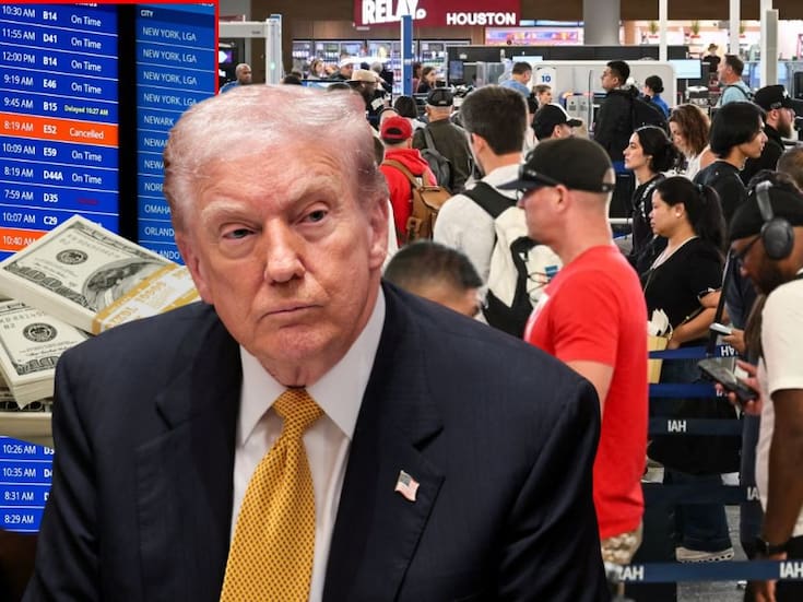 Donald Trump prometió recompensar con un bono $10,000 dólares a trabajadores que no se ausentaron “ni un solo día” durante el cierre de gobierno mientras amenaza con recortar sueldos a controladores aéreos ausentes