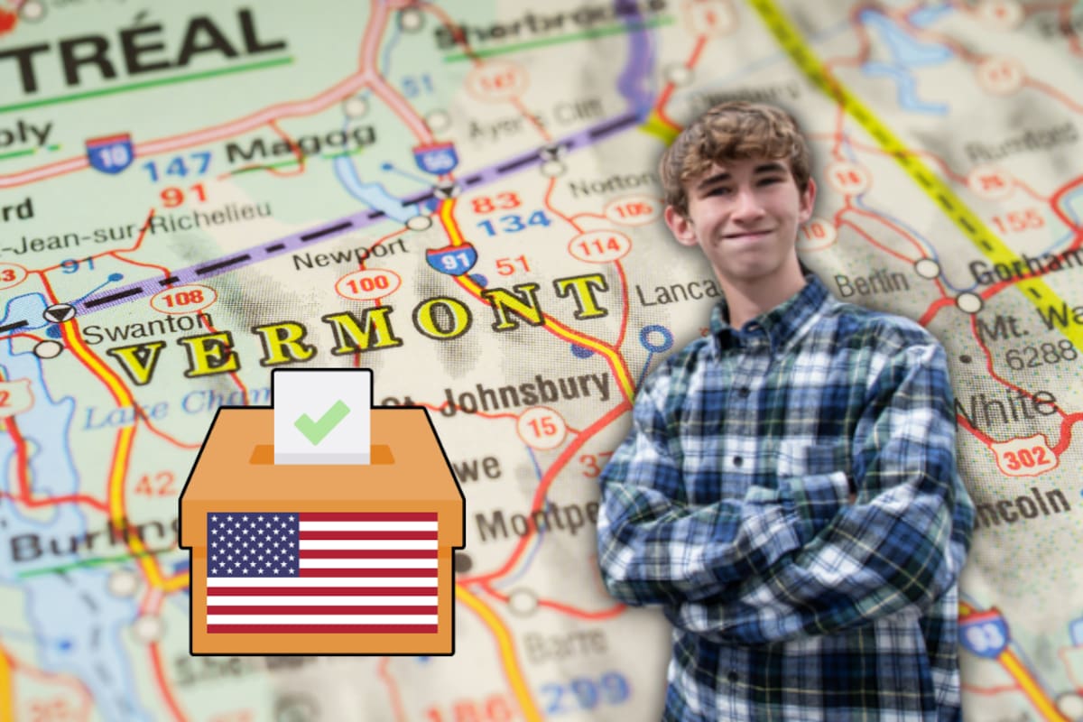 Dean Roy de 14 años, es el candidato más joven a la gobernatura de Vermont en Estados Unidos: “El futuro es ahora”