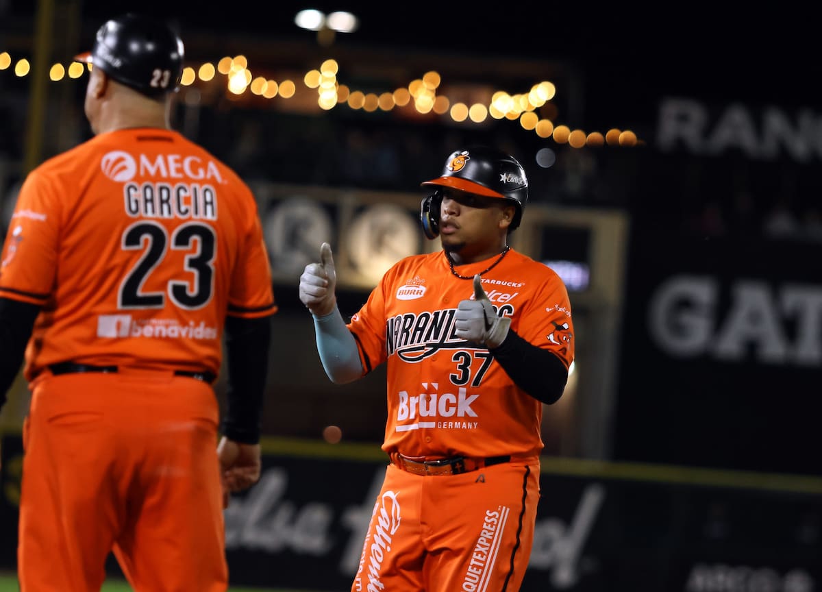 Willie Calhoun de Naranjeros durante la temporada 2025-26. (Foto: Cortesía Club Naranjeros)