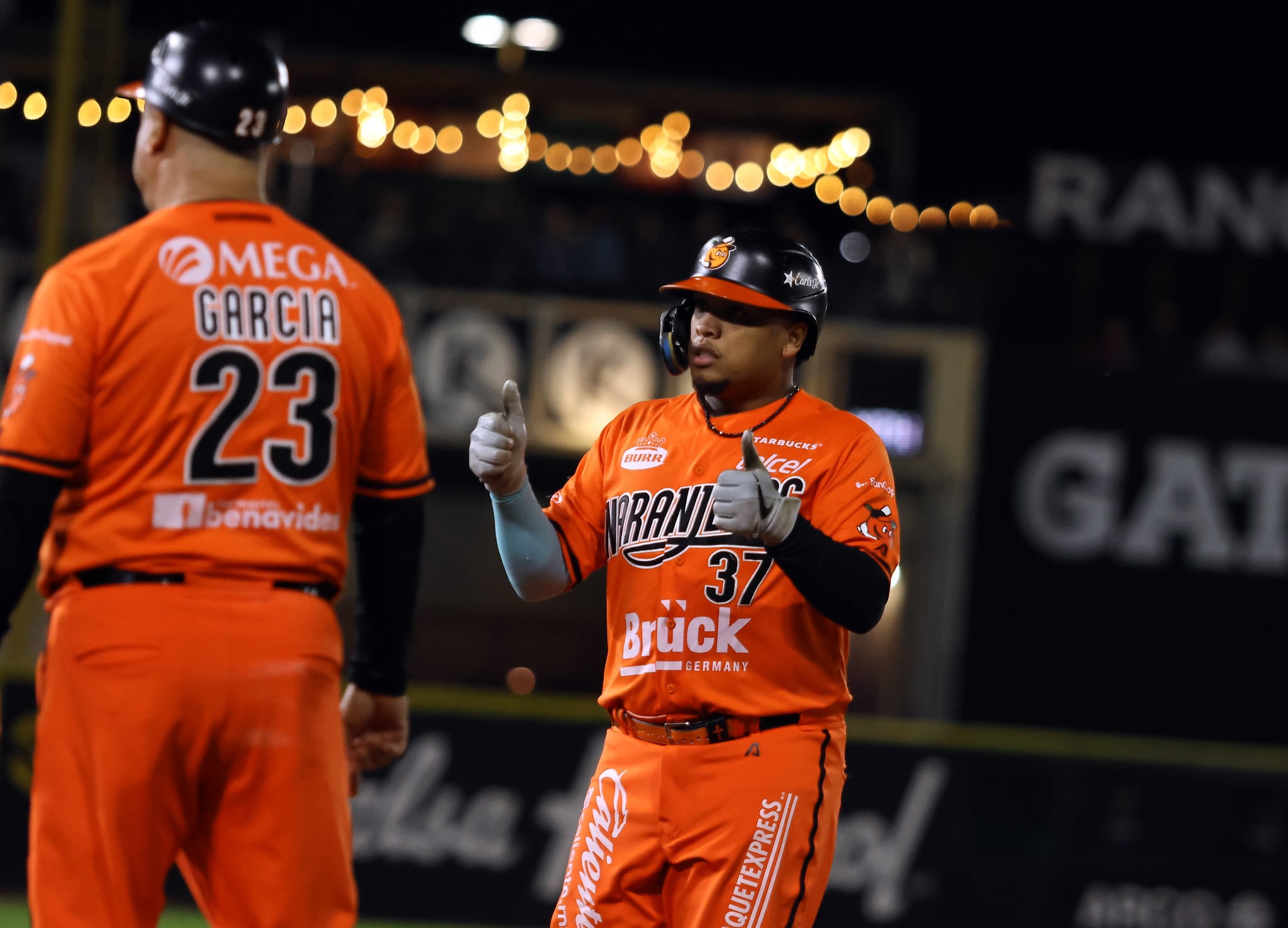 Willie Calhoun de Naranjeros durante la temporada 2025-26. (Foto: Cortesía Club Naranjeros)