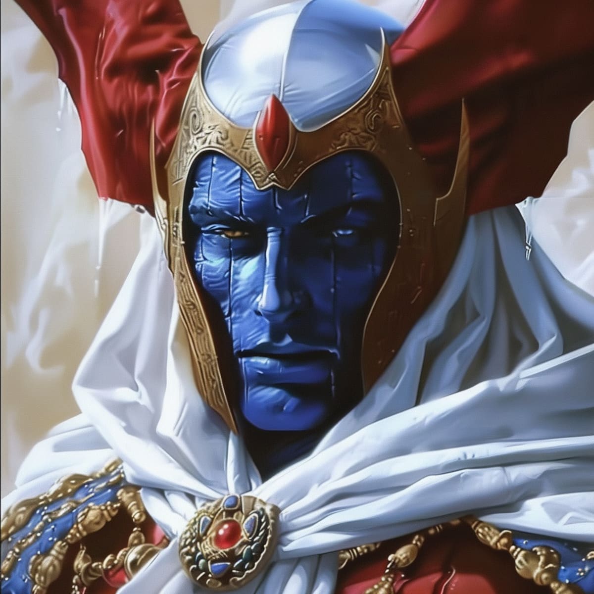La creatividad de la IA se refleja en la representación de Arles, dotándolo de un rostro malévolo y una barba blanca en algunas imágenes.