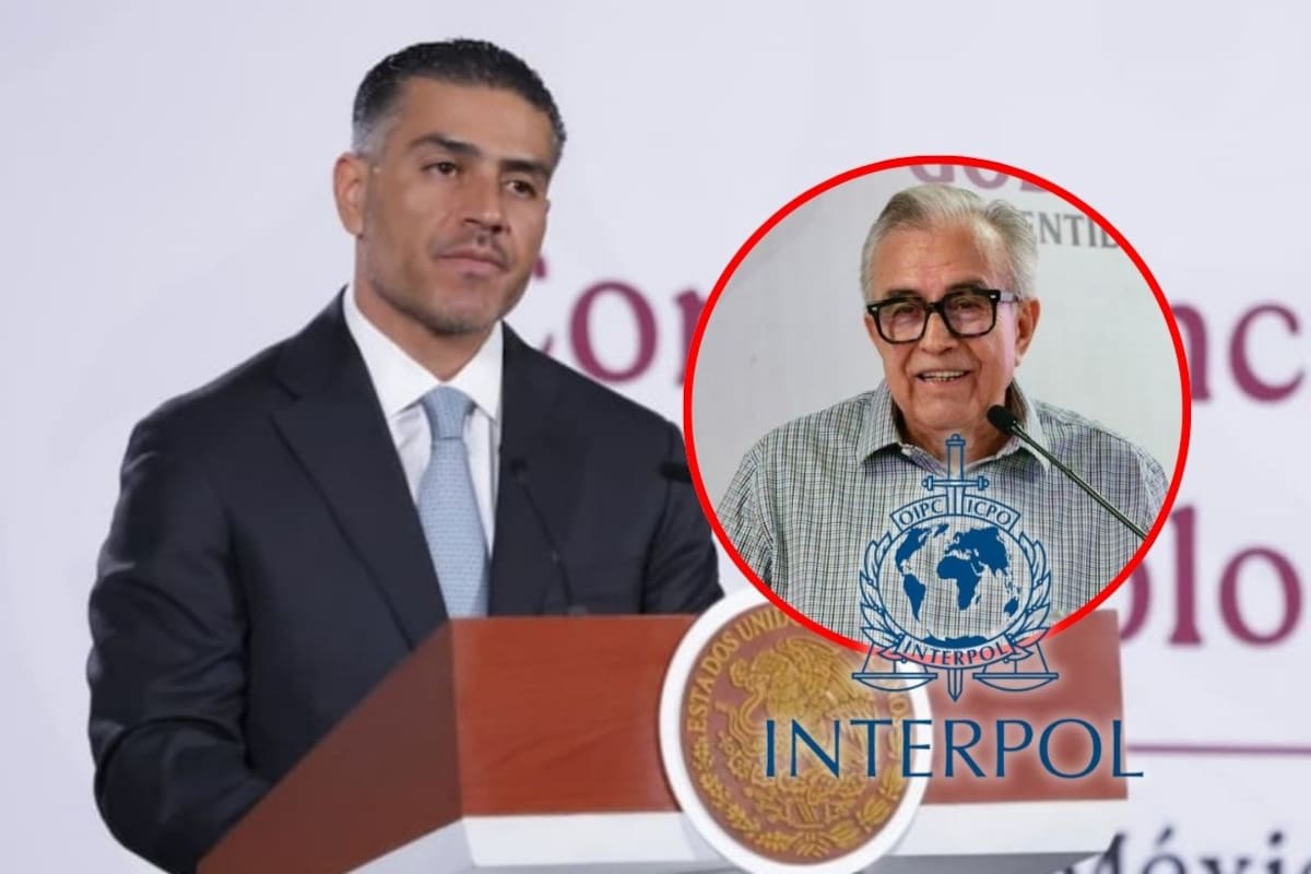 García Harfuch desconoce si FGR emitió ficha roja contra Rocha Moya; asegura que aún falta orden de aprehensión para detenerlo en México
