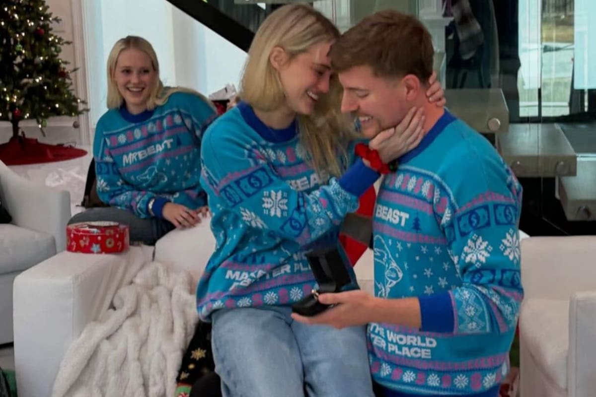 MrBeast le propone matrimonio a su novia, Thea Booysen