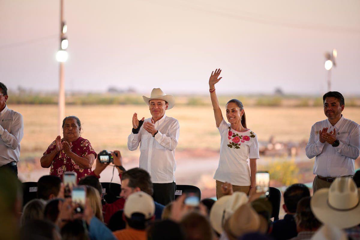 Alfonso Durazo y Claudia Sheinbaum encabezaron el anuncio de una inversión histórica para modernizar el riego agrícola en el sur de Sonora y garantizar un uso más eficiente del agua en el campo.