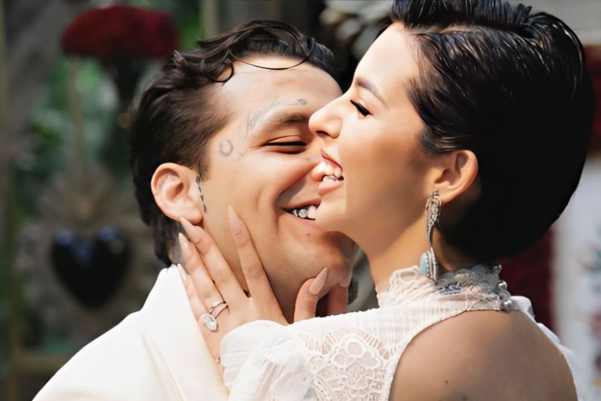 “Esta va para ti, mi amor”: Christian Nodal dedica canción a Ángela Aguilar en la presentación de su EP