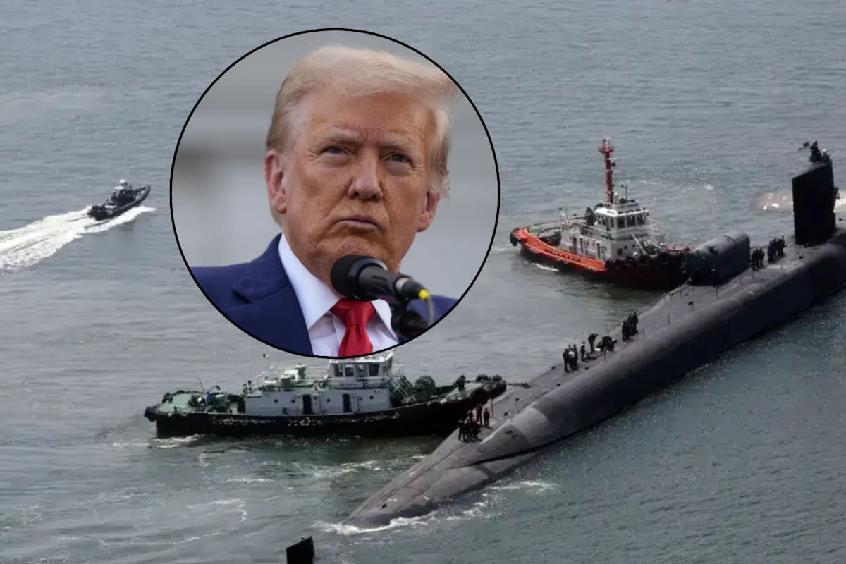 Trump ordena despliegue de submarinos nucleares cerca de Rusia