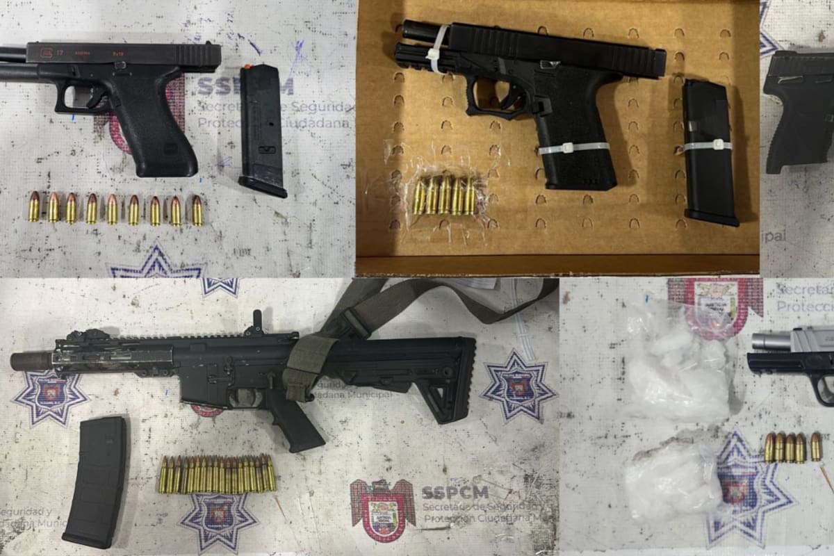Decomisan 29 armas de fuego en 7 días: Sspcm