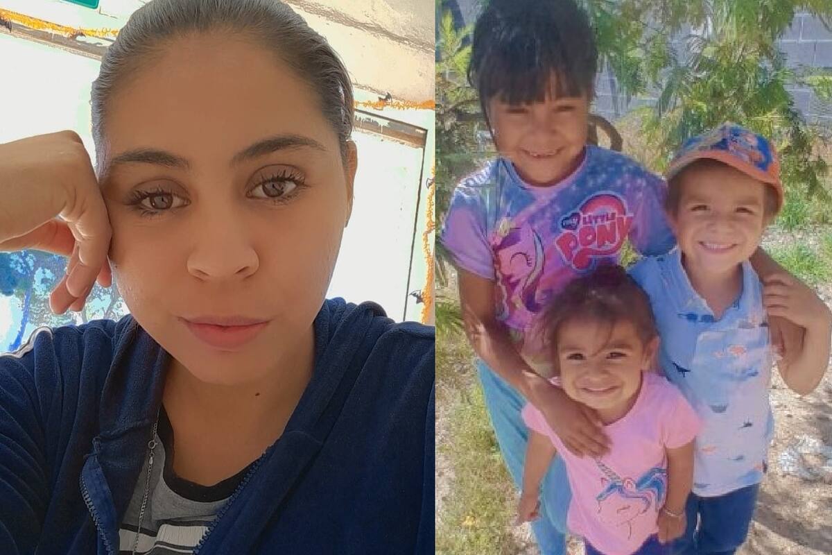 Se busca a Gladis Jocelin López Herrera de 26 años y a sus tres hijos