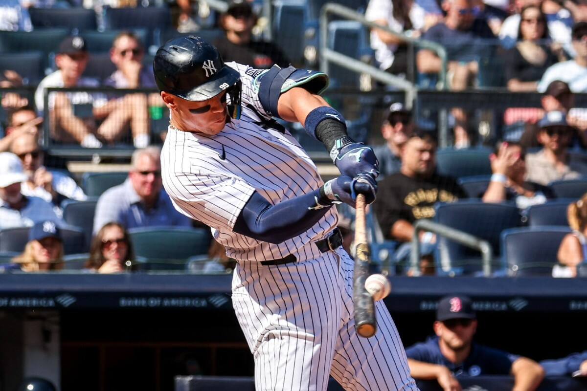 Aaron Judge llega a su jonrón número 53 en la victoria de los Yankees frente a los Red Sox