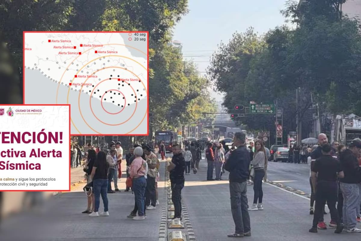 Sismo de magnitud 5.7 activa alerta sísmica en CDMX; no se reportan daños ni personas lesionadas