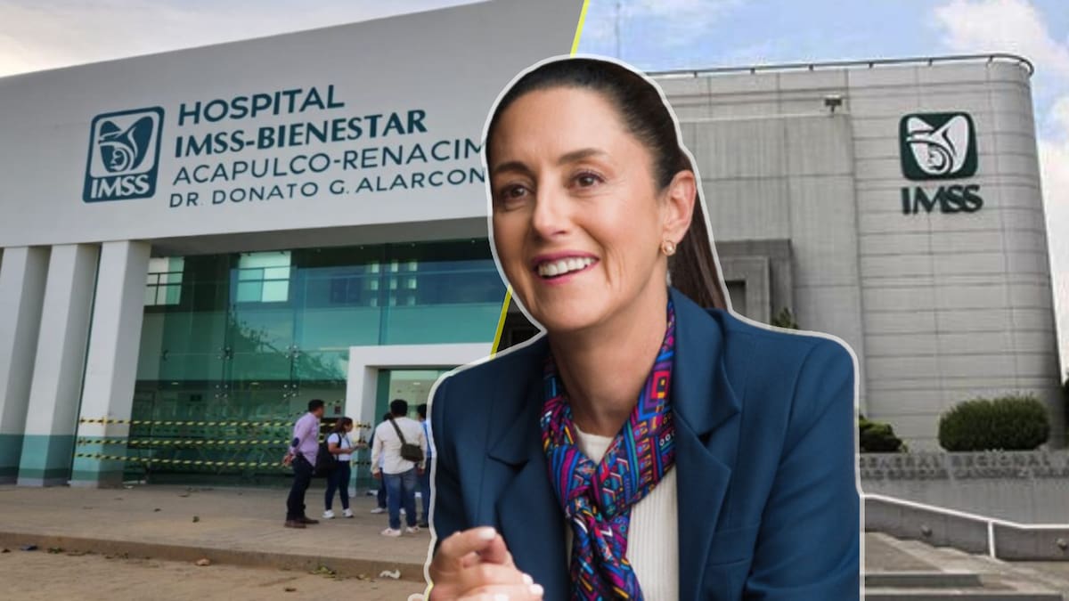 La diferencia entre el IMSS y el IMSS-Bienestar durante el gobierno de Claudia Sheinbaum. Foto: Especial