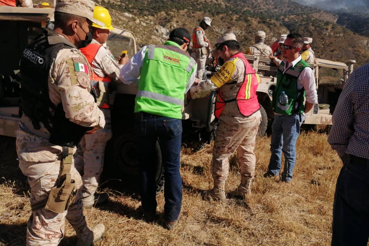 Se trabaja para contener incendio forestal: Alfonso Durazo, Gobernador de Sonora