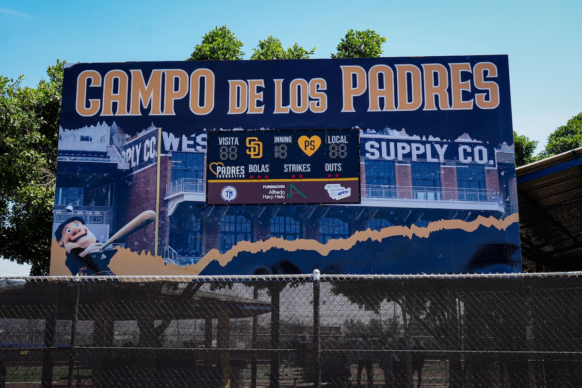 Fernando Tatis Jr tiene un campo a su nombre en la Liga Municipal de Tijuana Foto: Leonardo González