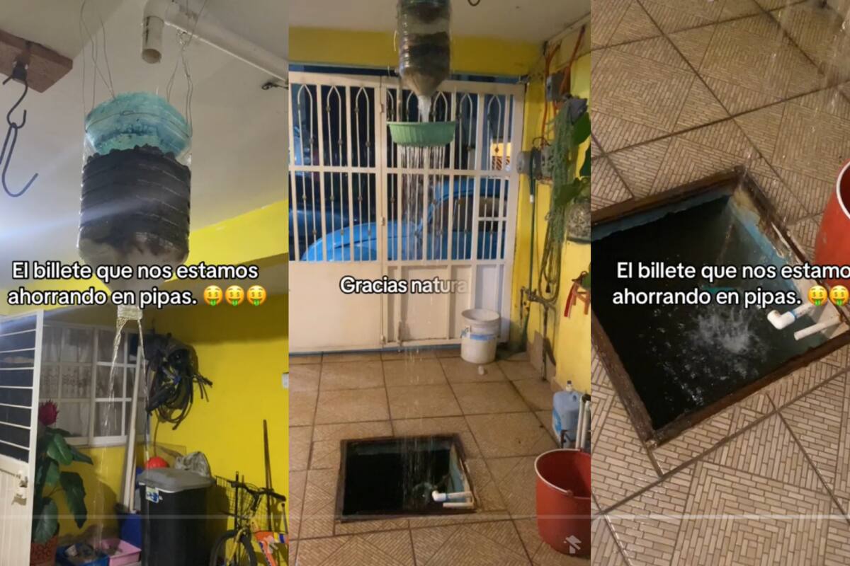 Familia se viraliza en redes por almacenar agua de lluvia con un filtro casero: ¿cómo puedes hacer uno?