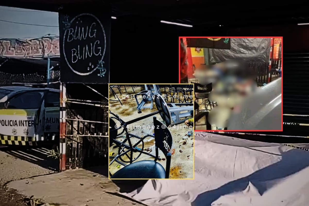 Un adolescente de 15 años y una mesera entre los 6 asesinados en el bar “Bling Bling”, de Cuautitlán Izcalli, Edomex (Imágenes fuertes)