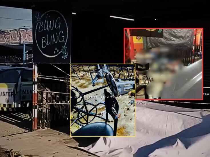Un adolescente de 15 años y una mesera entre los 6 asesinados en el bar “Bling Bling”, de Cuautitlán Izcalli, Edomex (Imágenes fuertes)