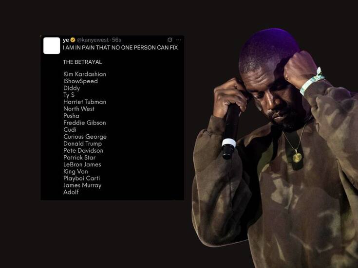 Kanye West expone nombres de familia y colegas que según él lo han traicionado; su hija está en la lista