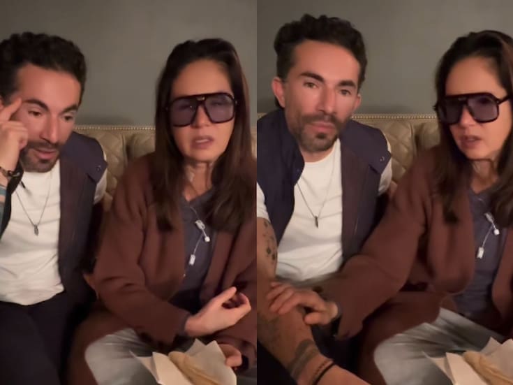 Yolanda Andrade niega estar “secuestrada” por su hermana y cuñado, comparte video donde bromea y come taquitos de machaca junto a Sergio Araiza