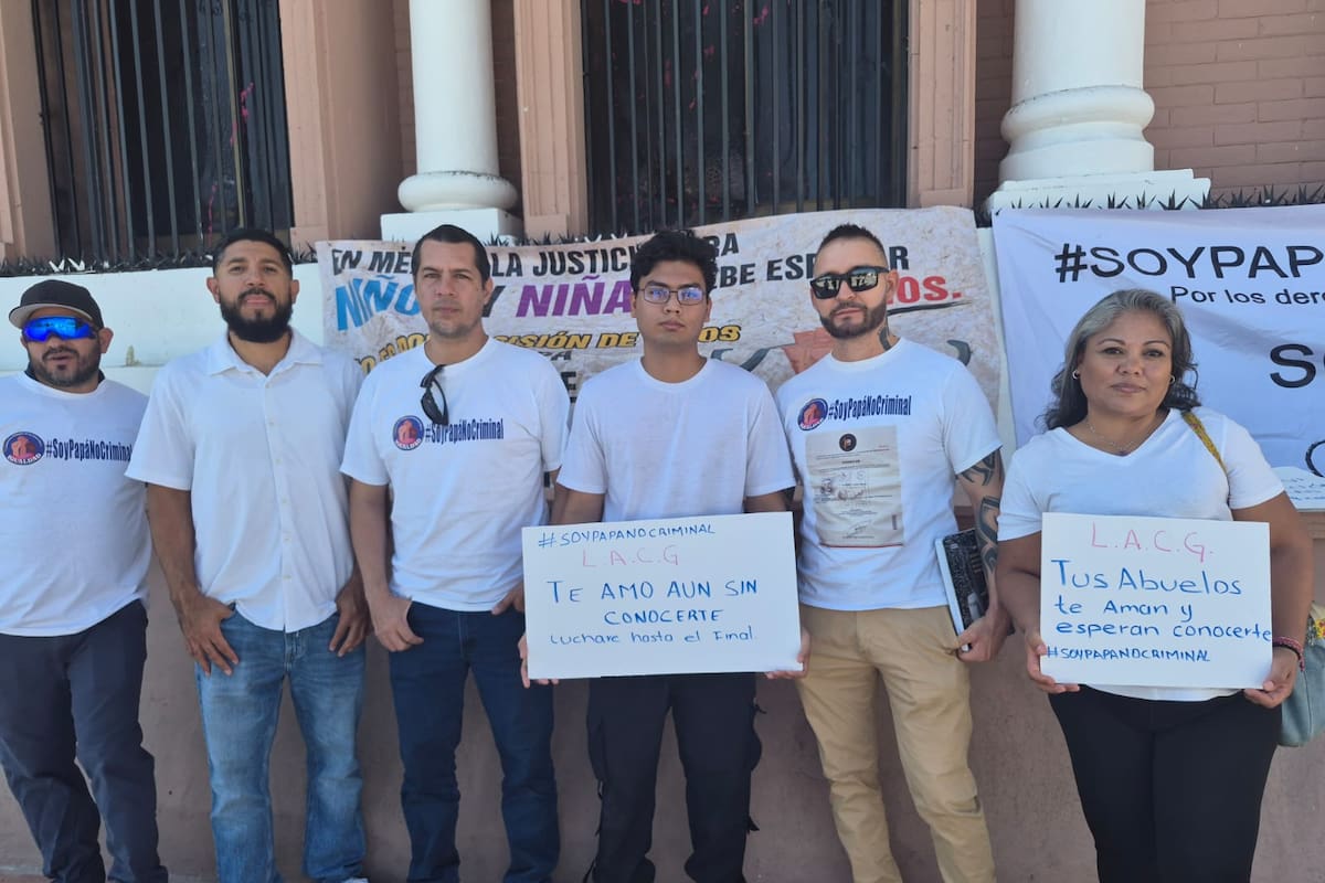 Padres de la agrupación “Soy Papá No Criminal” exigen justicia en audiencias de custodia en Hermosillo