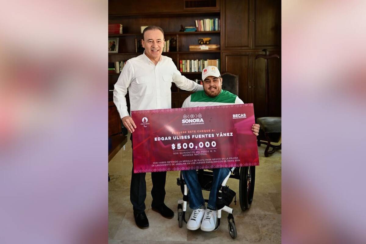 Entrega Gobernador estímulo económico a Édgar Fuentes, medallista de París