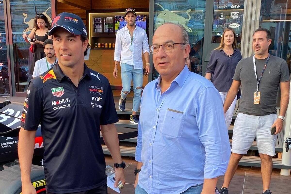 "Nunca robé y sigo trabajando", dice Felipe Calderón tras festejos con 'Checo' Pérez en Mónaco