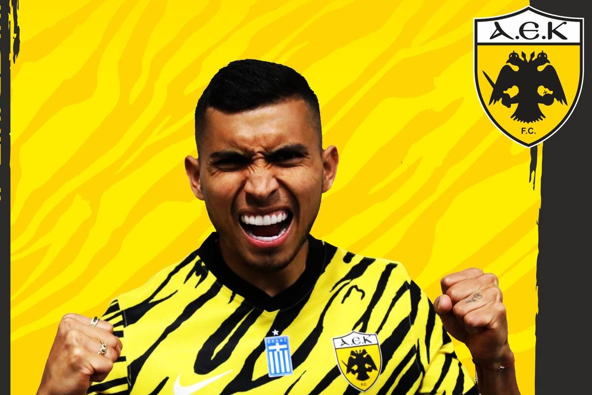 Orbelín Pineda anota golazo y le da el triunfo a AEK Atenas en Superliga de Grecia (VIDEO)
