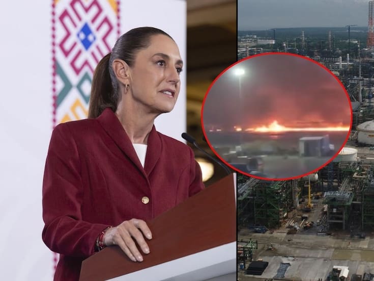 Sheinbaum confirma que la FGR investiga incendio en Refinería de Dos Bocas que dejó 5 muertos; habrá peritaje por explosión en la zona exterior