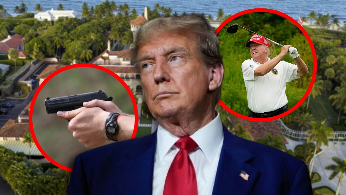 Reportan tiroteo en el campo de golf de Donald Trump. FOTO: Especial