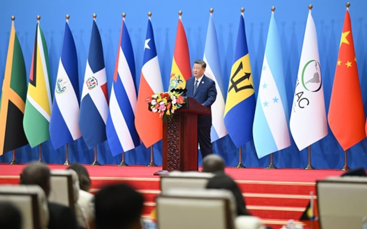 El Presidente Xi Jinping durante su discurso.