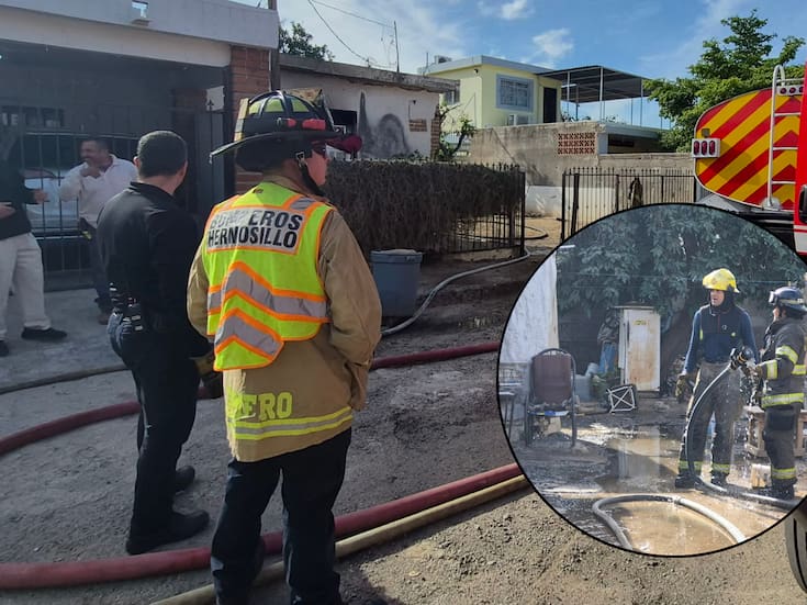 Se incendió una casa en la colonia Olivares; no se reportaron lesionados, sólo daños materiales