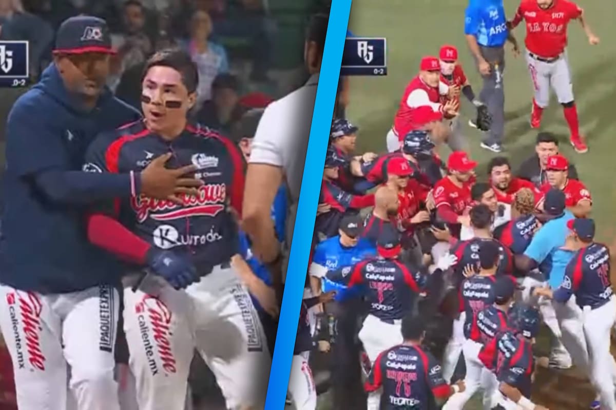 VIDEO: Se vaciaron las bancas en el Mayos vs Algodoneros tras pelotazo en la cabeza de Wilson