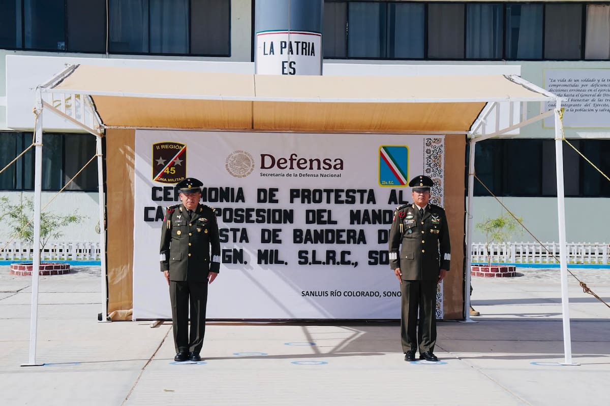 Asume nuevo mando en la Guarnición Militar de San Luis Río Colorado