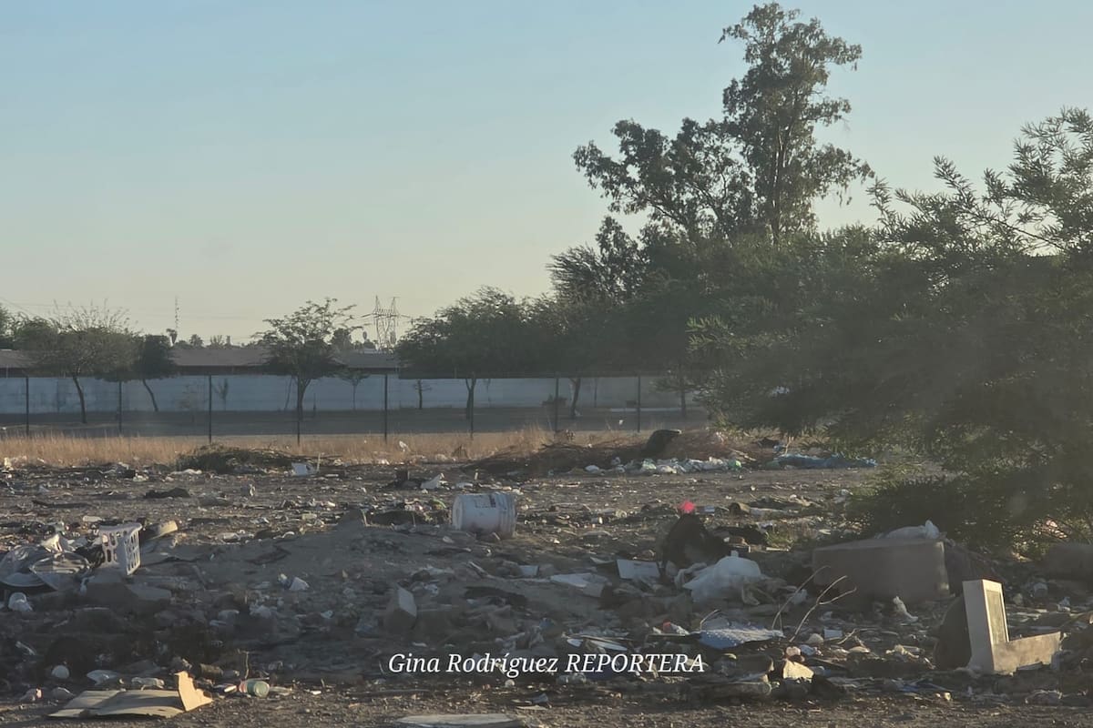 Convierten céntrico predio de SLRC en basurero clandestino