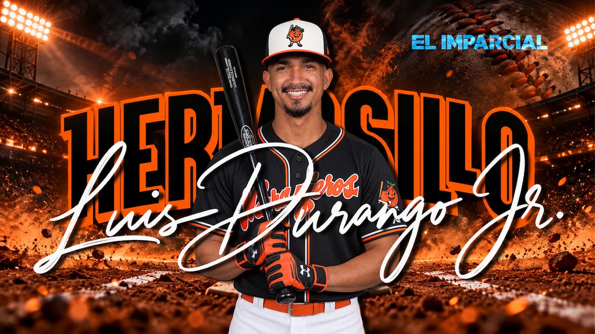 Luis Durango Jr., jardinero central de los Naranjeros de Hermosillo. (Foto: Especial GH)