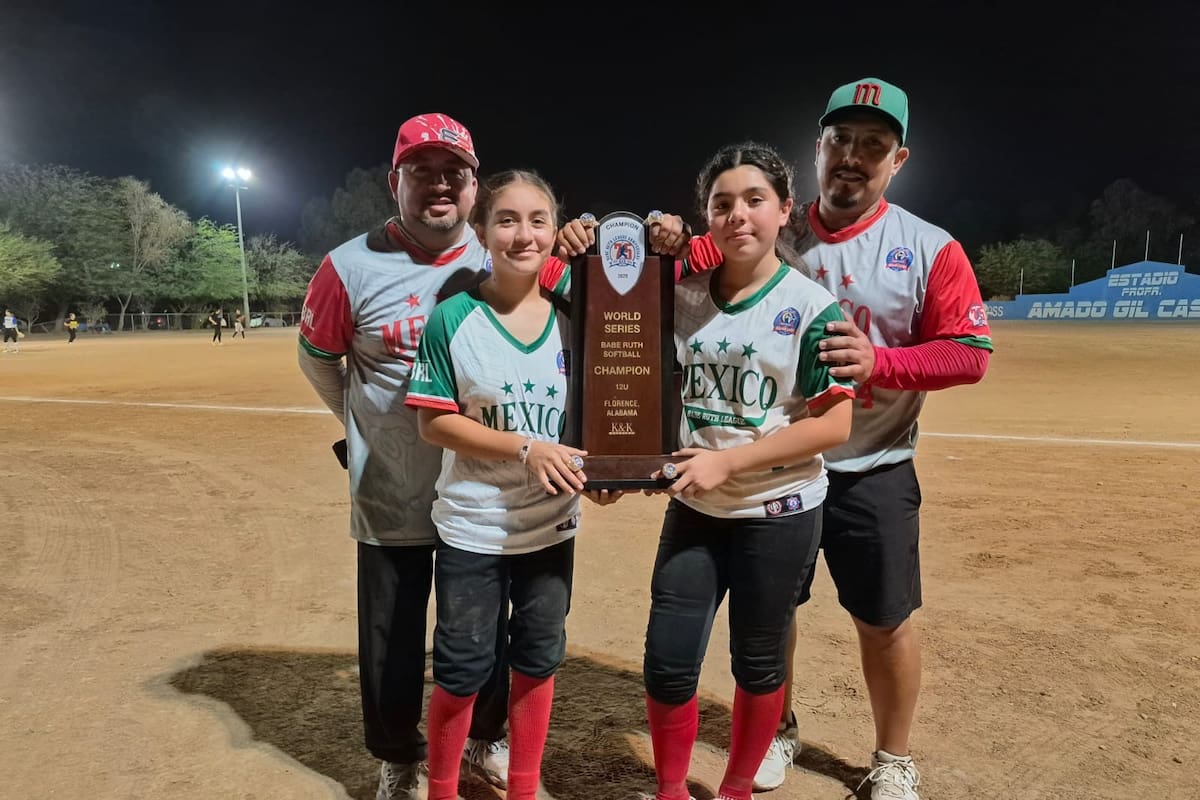 Siete softbolistas de Mexicali conquistan la Serie Mundial Babe Ruth