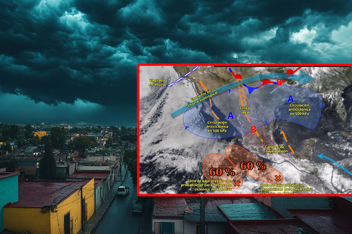 SMN emite alerta urgente por posible formación de ciclón