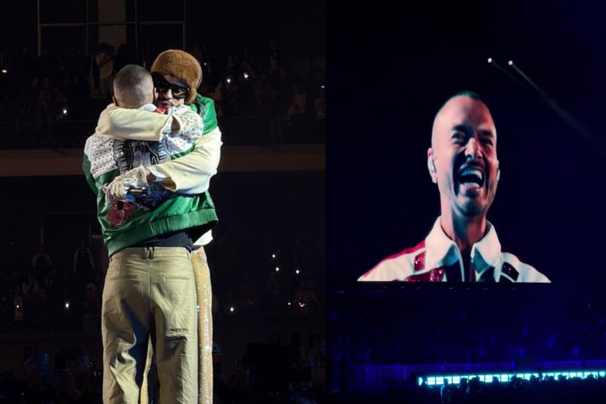 Bad Bunny y J Balvin sorprenden en CDMX al cantar juntos durante concierto (VIDEO)