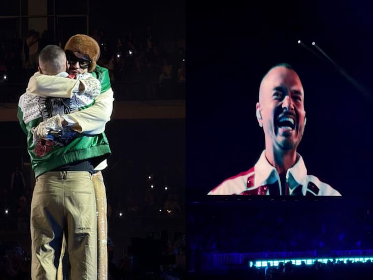 Bad Bunny y J Balvin sorprenden en CDMX al cantar juntos durante concierto (VIDEO)